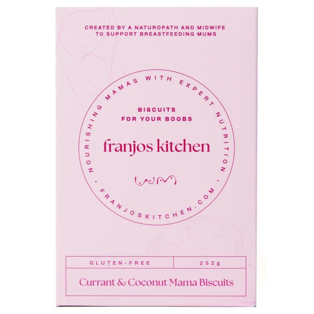 Franjos Kitchen Lactation Cookies Mama Biscuits - Currant and Coconut Gluten Free 252g