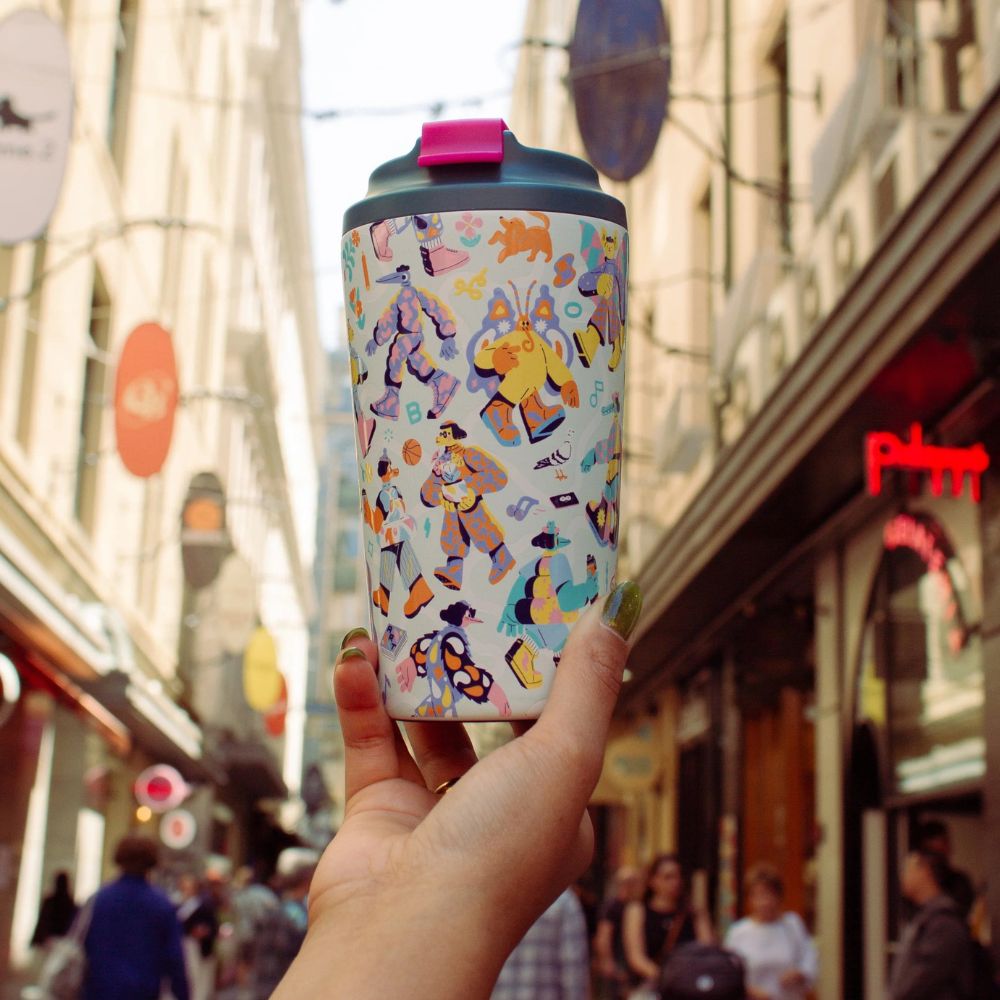 Fressko Ceramic Lined Reusable Cup - Brolga