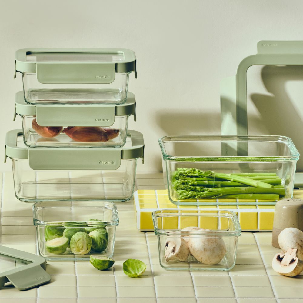Glasslock Essentials Container Rectangle 1300ml