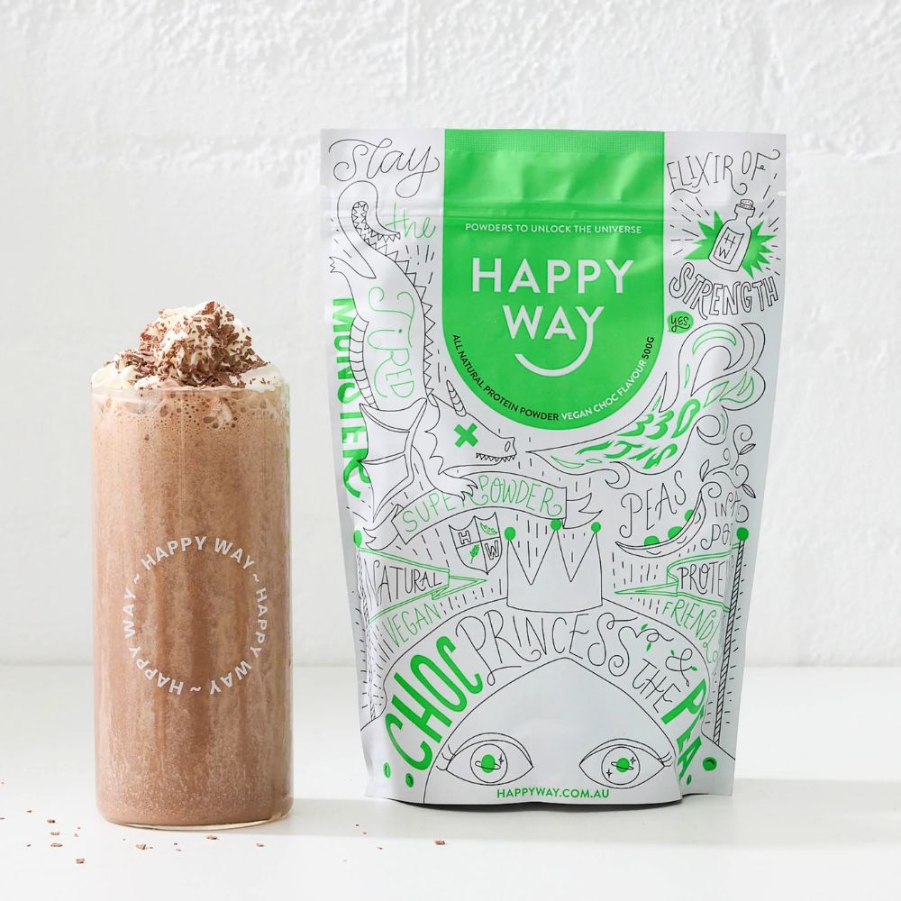 Happy Way Pea Protein Powder 500g - Chocolate