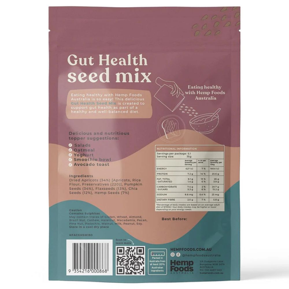 Hemp Foods Australia Gut Health Seed Mix 180g