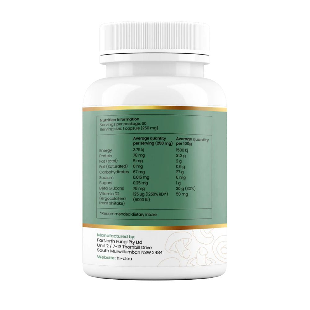 Hi-D Natural Vitamin D 5000 IU 60 Caps