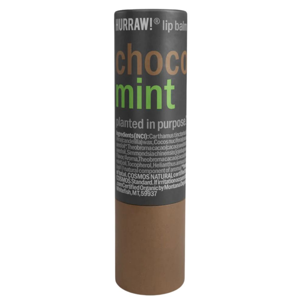 Hurraw Lip Balm - Choco & Mint (Cardboard Tube)