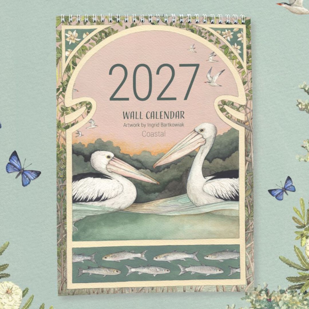 Ingrid Bartkowiak 2027 Wall Calendar - Coastal