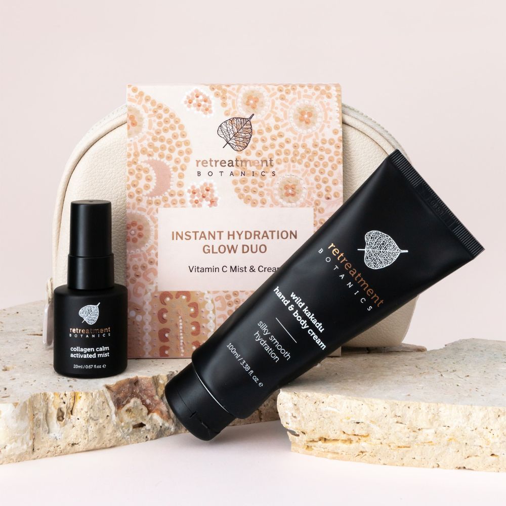 Retreatment Botanics Instant Hydration Glow Duo (Hand & Body Cream 100ml & Calm Mist 20ml)