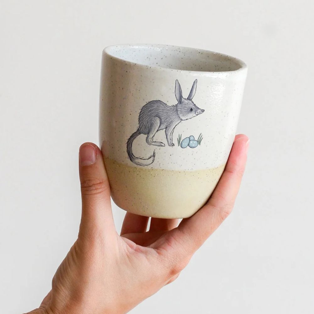 Kim Wallace Ceramic Cup 12oz - Renee Treml Easter Bilby