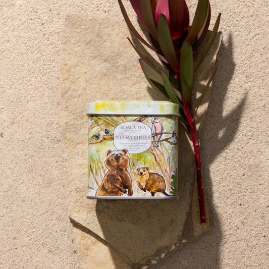 Koala Tea Gift Tin - Organic Tea Bags No Worries (10 pack)