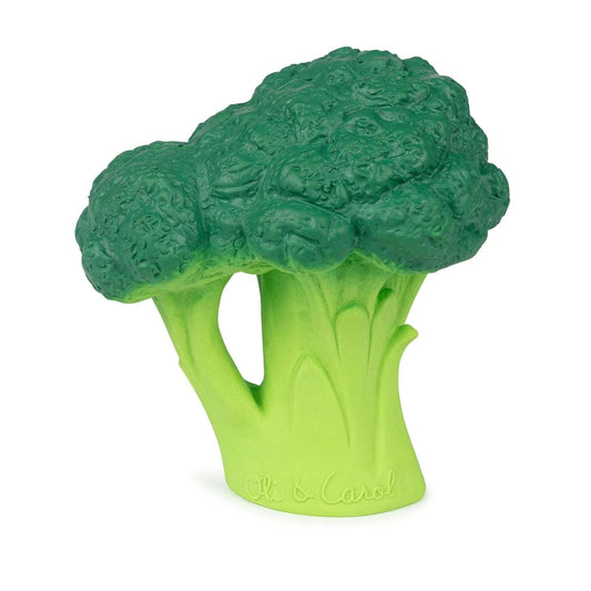 Oli & Carol Natural Rubber Baby Teether and Bath Toy - Brucy the Broccoli