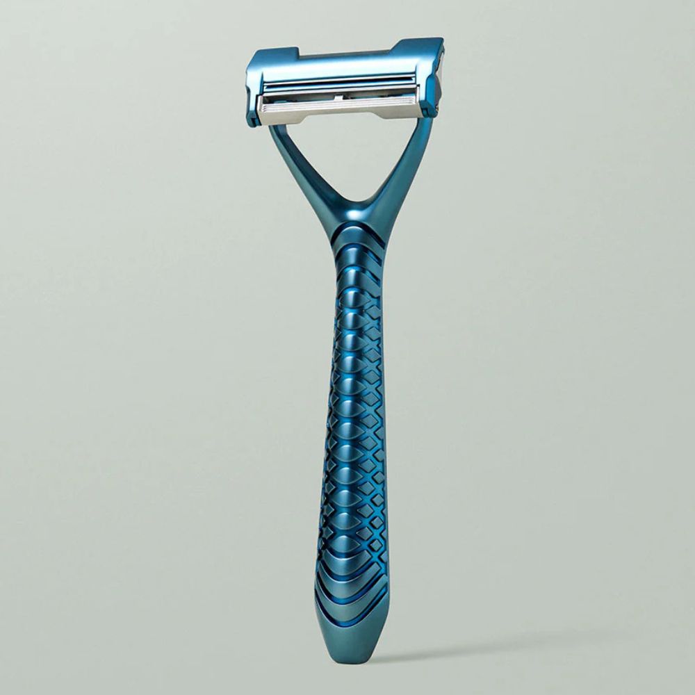 Leaf Shave 2-Blade Reusable Pivoting Safety Razor (10pk Blades)