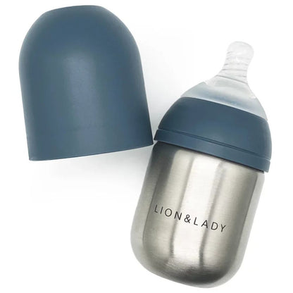 Lion & Lady Stainless Steel Baby Bottle 210ml