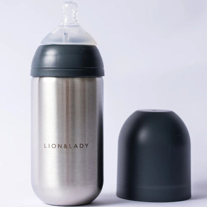 Lion & Lady Stainless Steel Baby Bottle 350ml