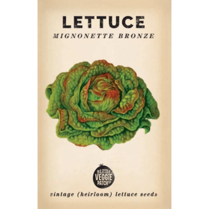 Little Veggie Patch Heirloom Seeds - Lettuce (Mignonette Bronze)