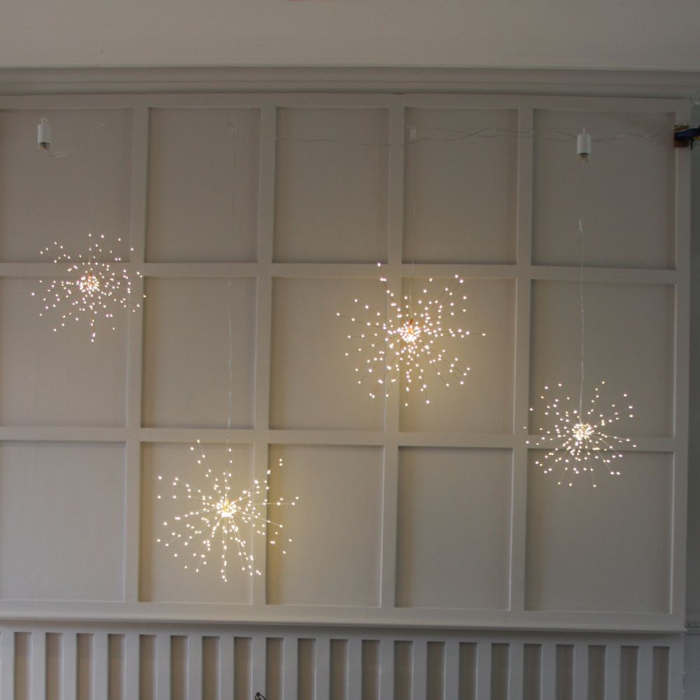 Lumina Hanging Single 50cm Starburst Copper - Indoor & Outdoor - Plug In