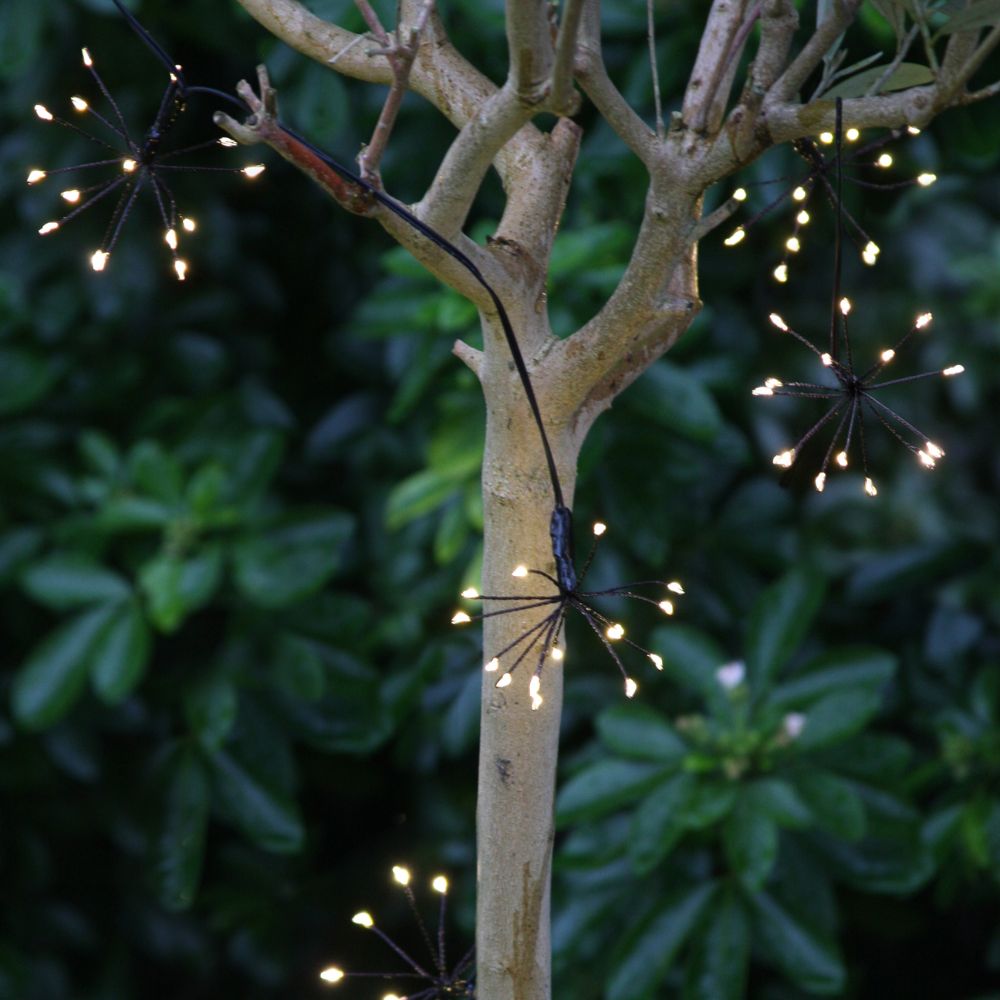 Lumina Outdoor Starburst Chain Lights - Solar Powered