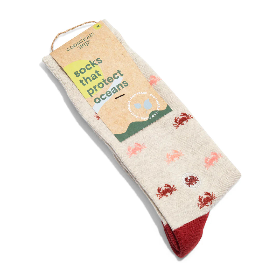 Conscious Step Socks that Protect Oceans - Crabs
