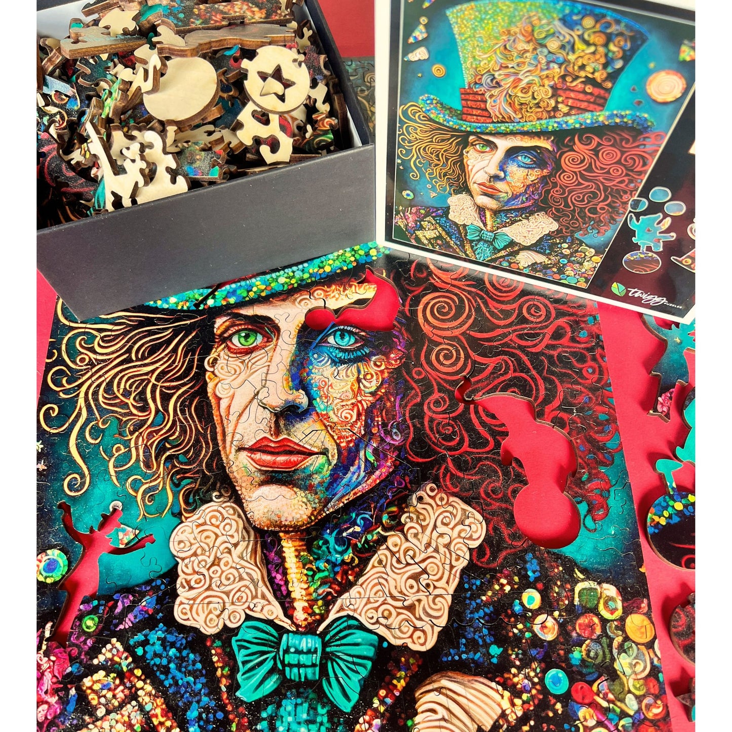 Twigg Puzzle Wooden Jigsaw Puzzle 282 Pieces - Mad Hatter