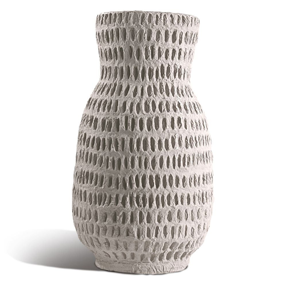 Matteurs Cotton Stone Vase - Stem (dash dash texture)