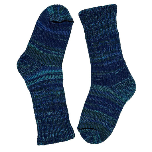 Mongrel Socks Pure Merino Mini Mongrels - Blue Green