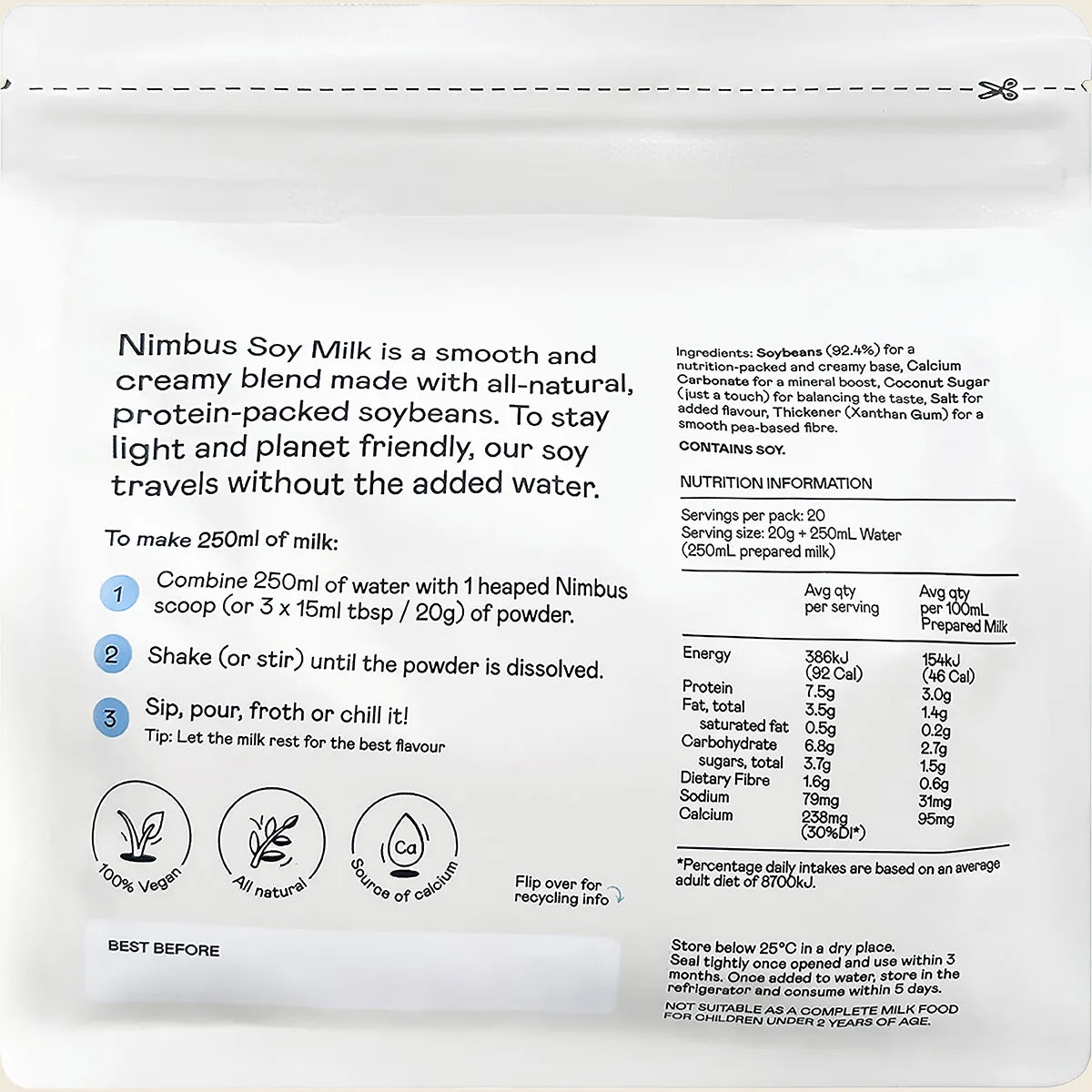 Nimbus Soy Milk Powder 400g