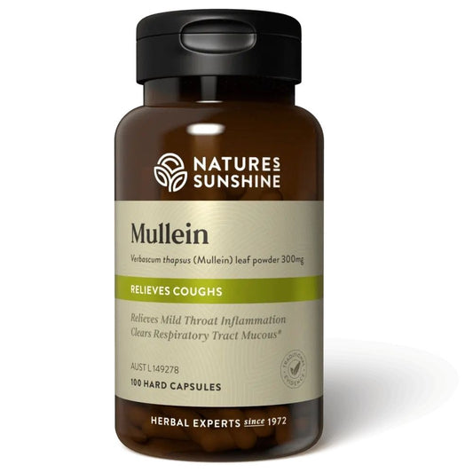 Nature's Sunshine Mullein (Relieves Coughs) 100 Capsules