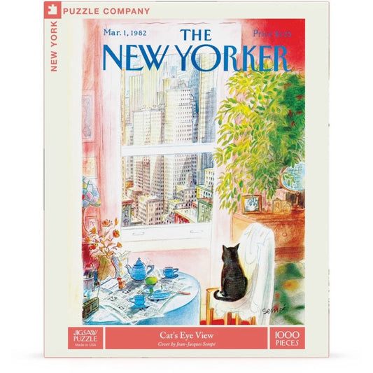 New York Puzzle Co. Jigsaw Puzzle 1000 Piece - Cat's Eye View