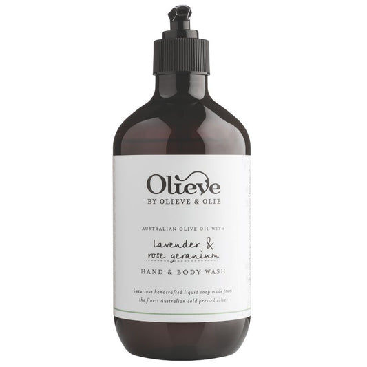 Olieve & Olie Hand & Body Wash 500ml - Lavender & Rose Geranium