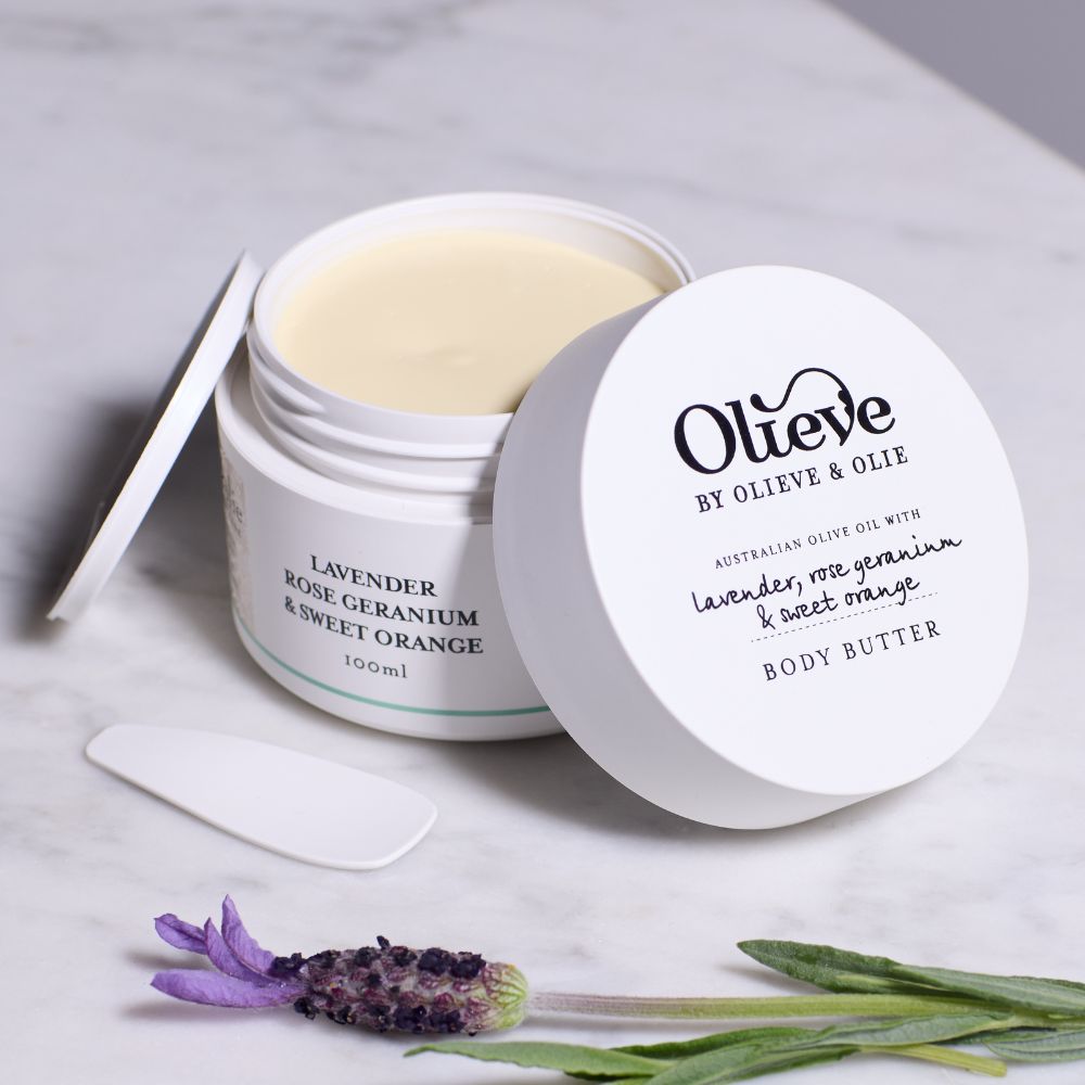 Olieve & Olie Body Butter 100ml - Lavender, Rose Geranium & Sweet Orange
