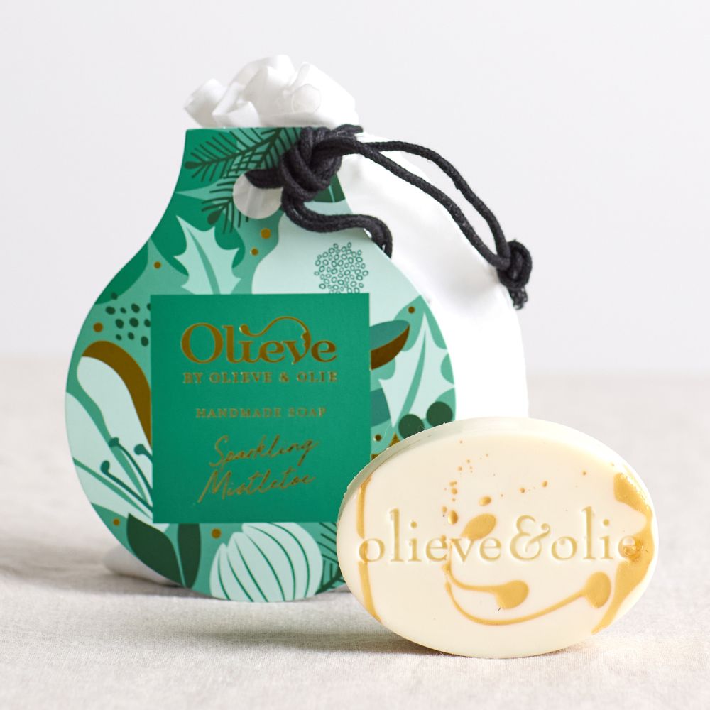 Olieve & Olie Soap Bar 80g - Christmas Edition Sparkling Mistletoe