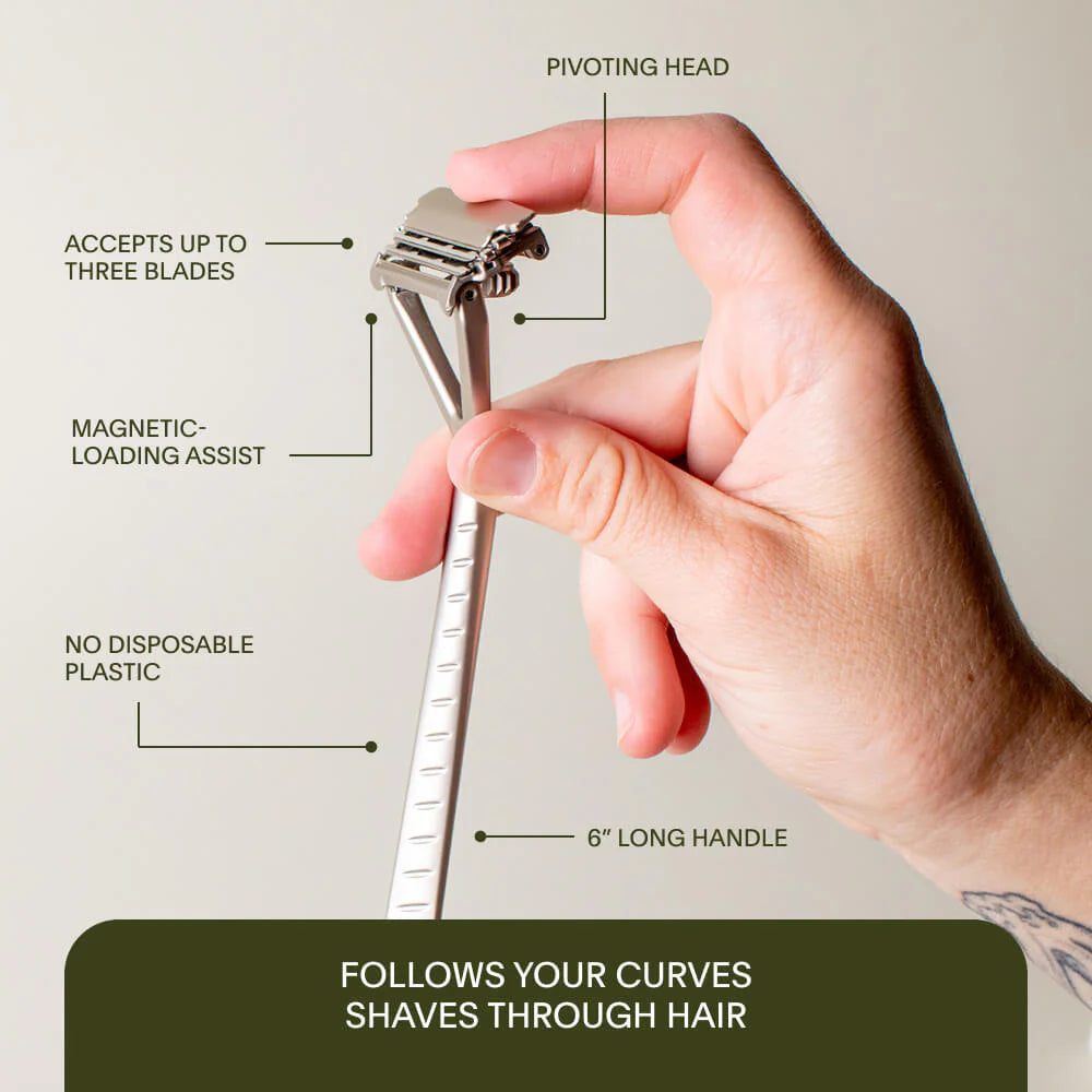 Leaf Shave Reusable Pivoting Razor (10pk Blades)