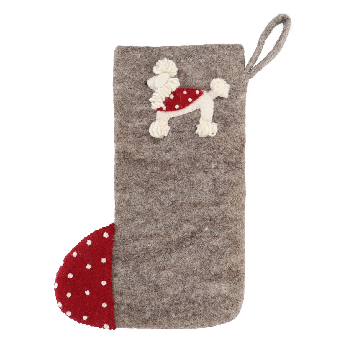 Fairtrade Felt Christmas Stocking - Dogs