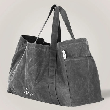 Pelli Beachy Keen Waxed Canvas Beach Bag