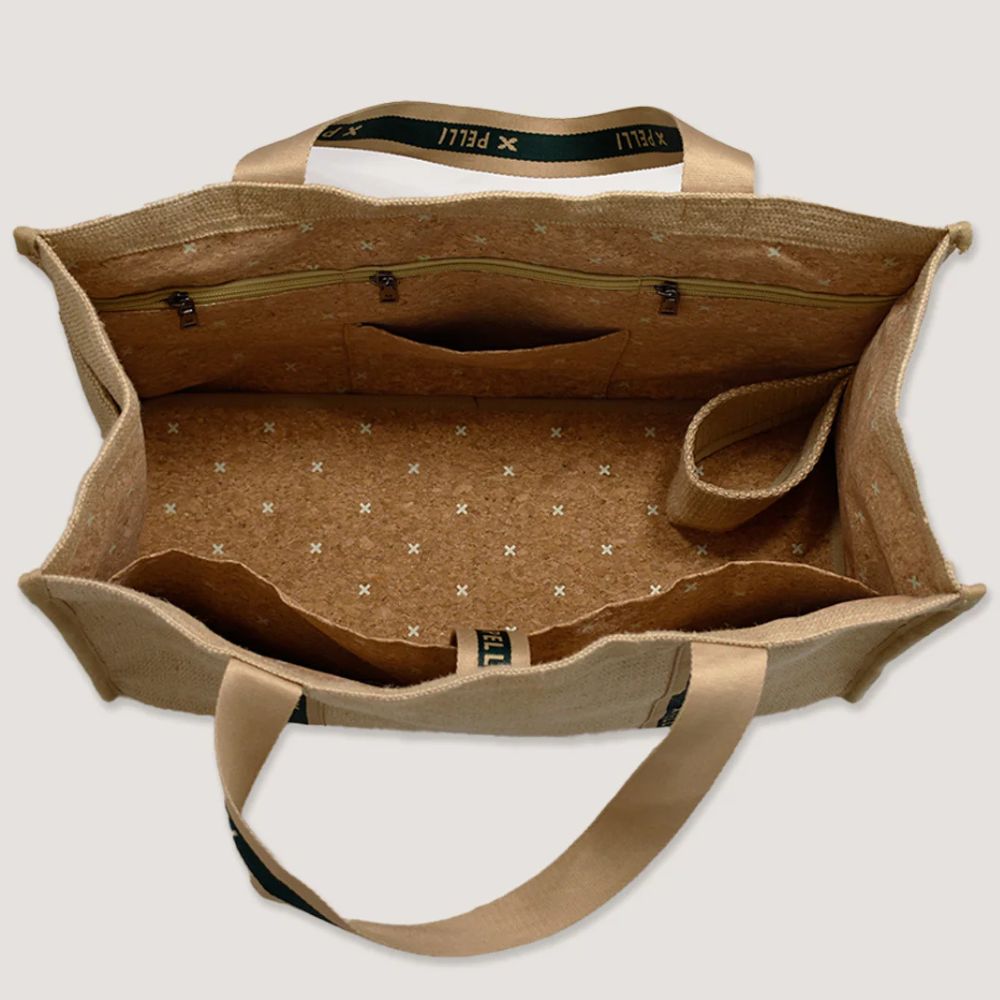 Pelli Tamarama Deluxe Tote - Natural Jute Weave
