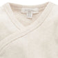 Purebaby Pointelle Long Sleeve Wrap Bodysuit - Wheat Melange