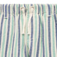 Purebaby Pull On Striped Short - Iguana Stripe
