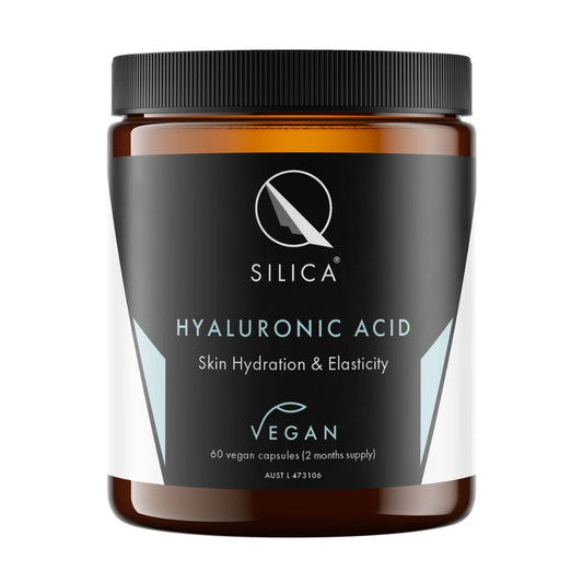 Qsilica Vegan Hyaluronic Acid for Skin Hydration & Elasticity (60 Capsules)