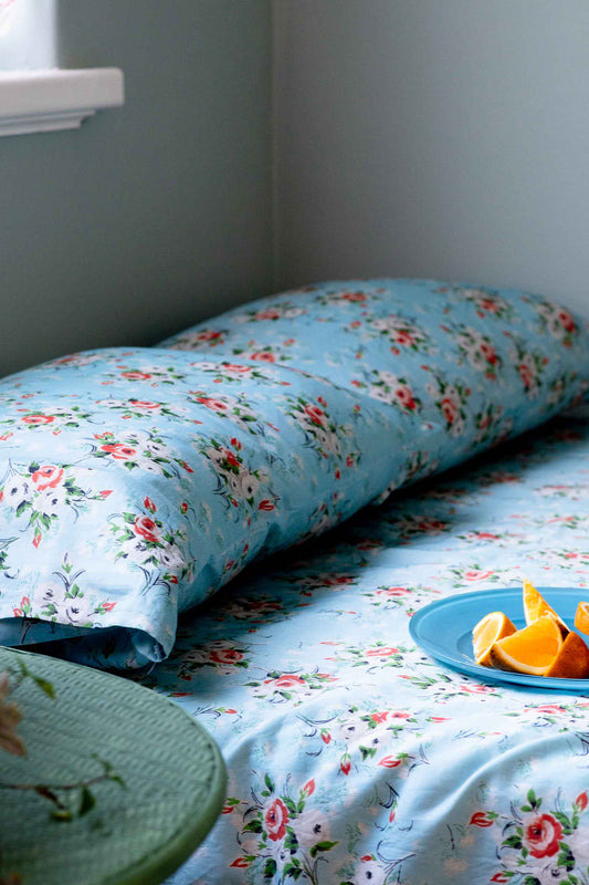 Lazybones Organic Cotton Sheet Set - Rosebank