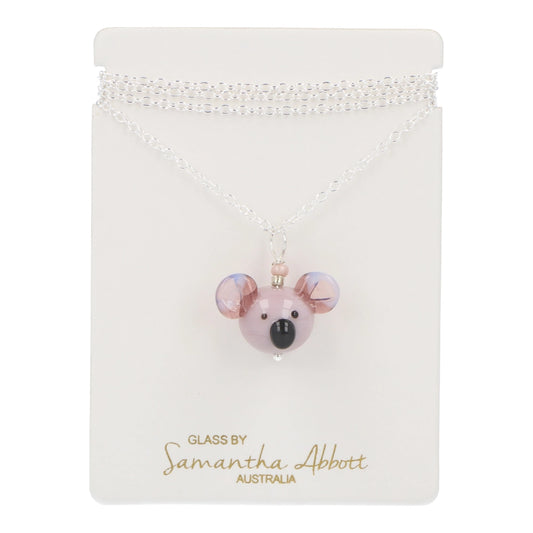 Samantha Abbott Glass Necklace - Koala