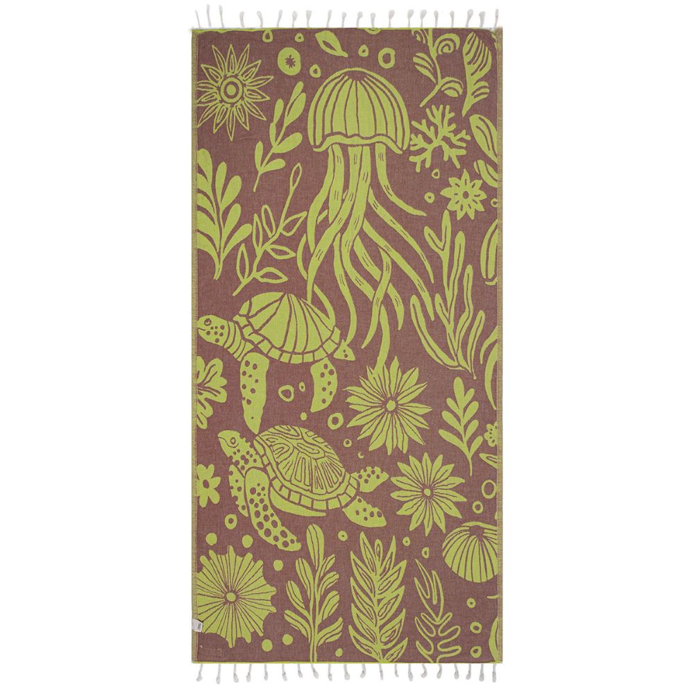 Sand Cloud Organic Cotton Beach Towel - Filippo Reef (93cm x 170cm)
