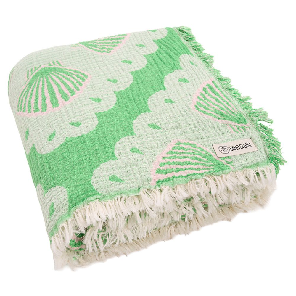 Sand Cloud Organic Cotton Party Blanket - Scallop Shell (228cm x 228cm)