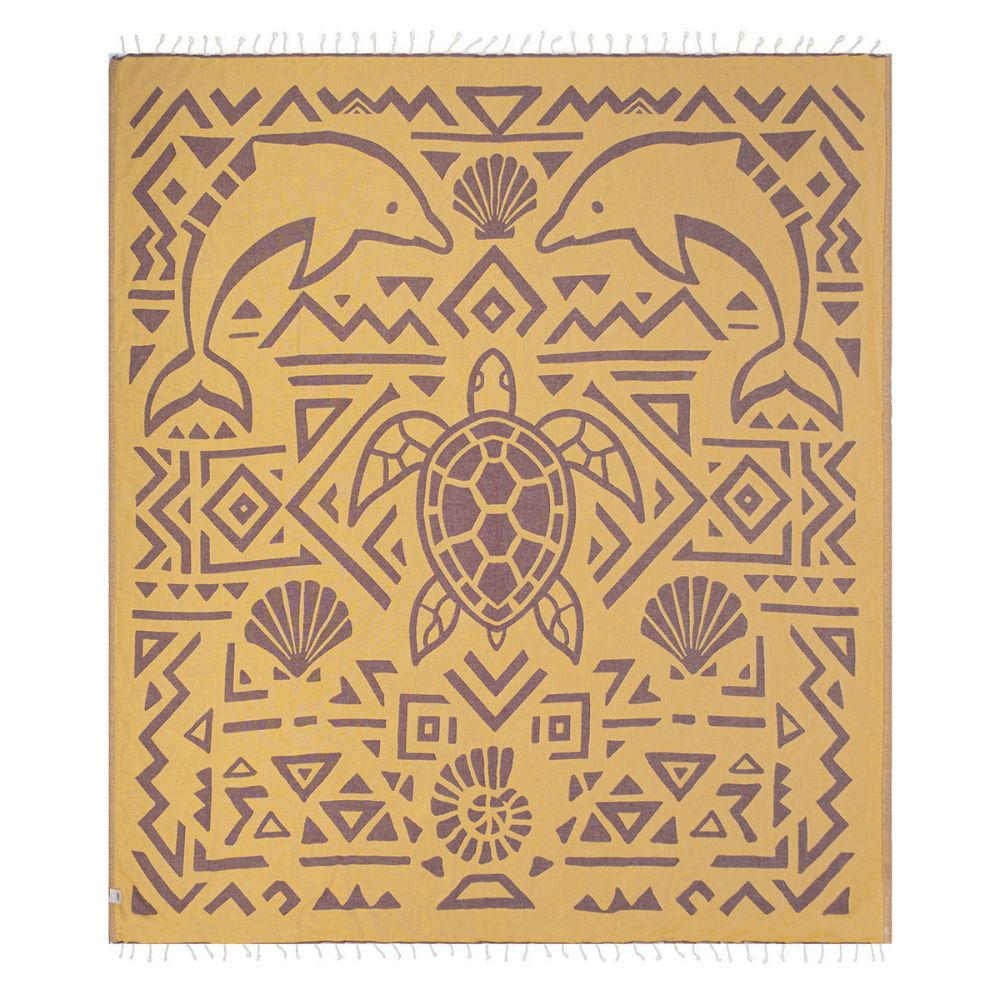 Sand Cloud Organic Cotton Beach Towel - Ocean Maze X Large (183cm x 193cm)