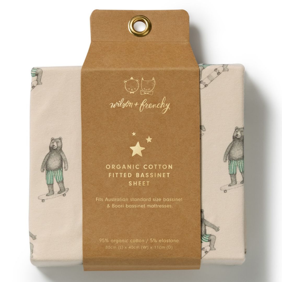 Wilson & Frenchy Organic Cotton Bassinet Sheet