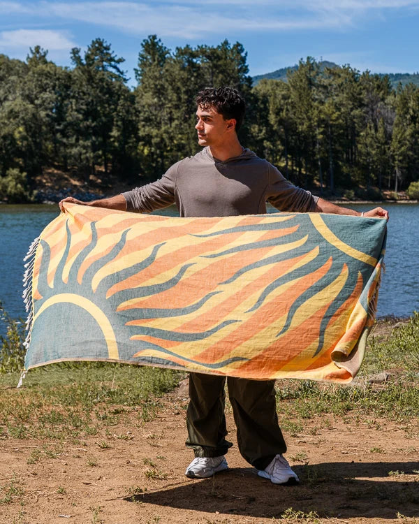 Sand Cloud Organic Cotton Beach Towel - Surya (93cm x 170cm)