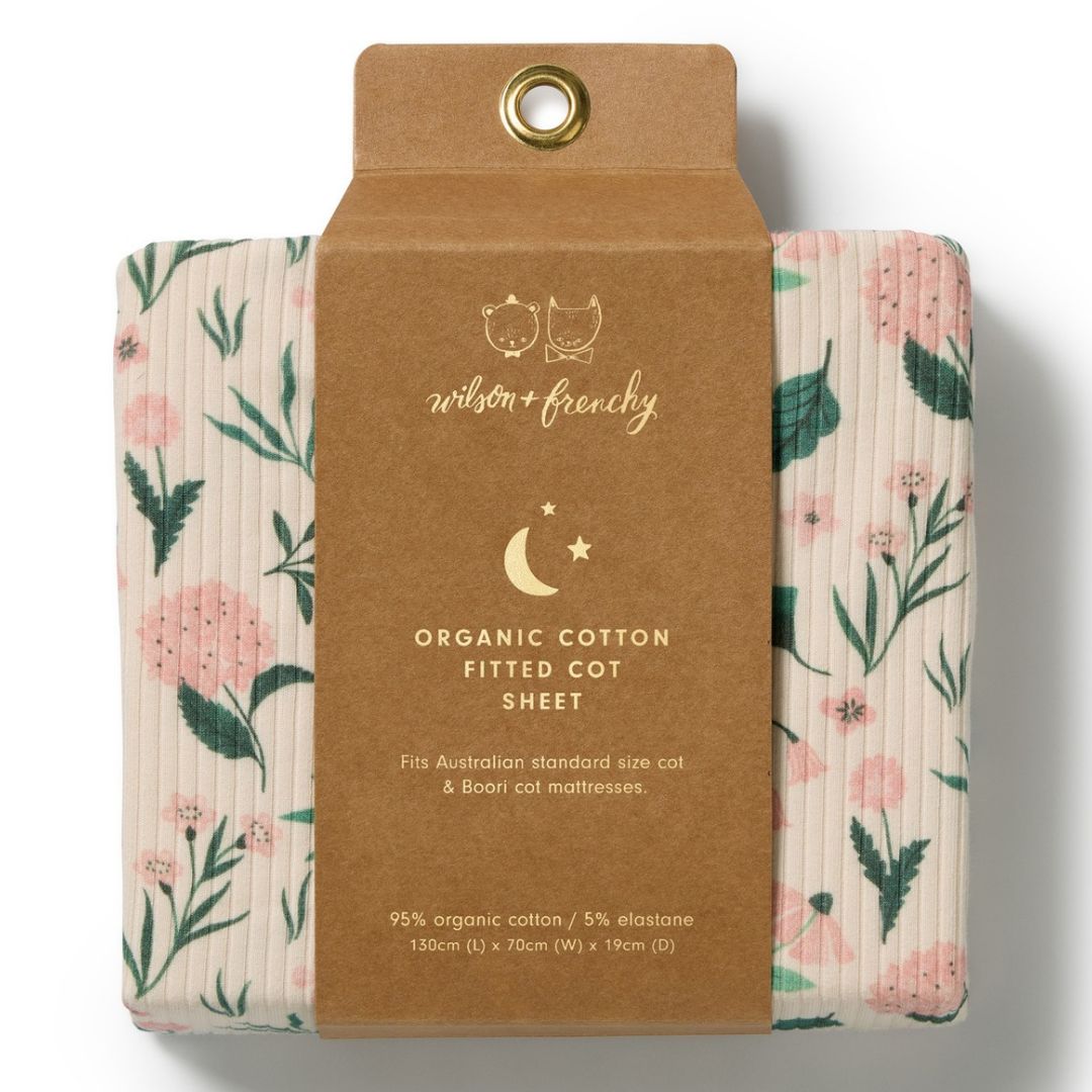 Wilson & Frenchy Organic Cotton Cot Sheet