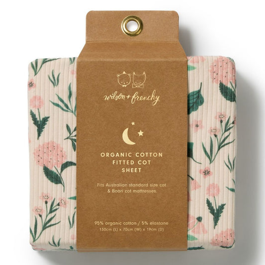 Wilson & Frenchy Organic Cotton Cot Sheet