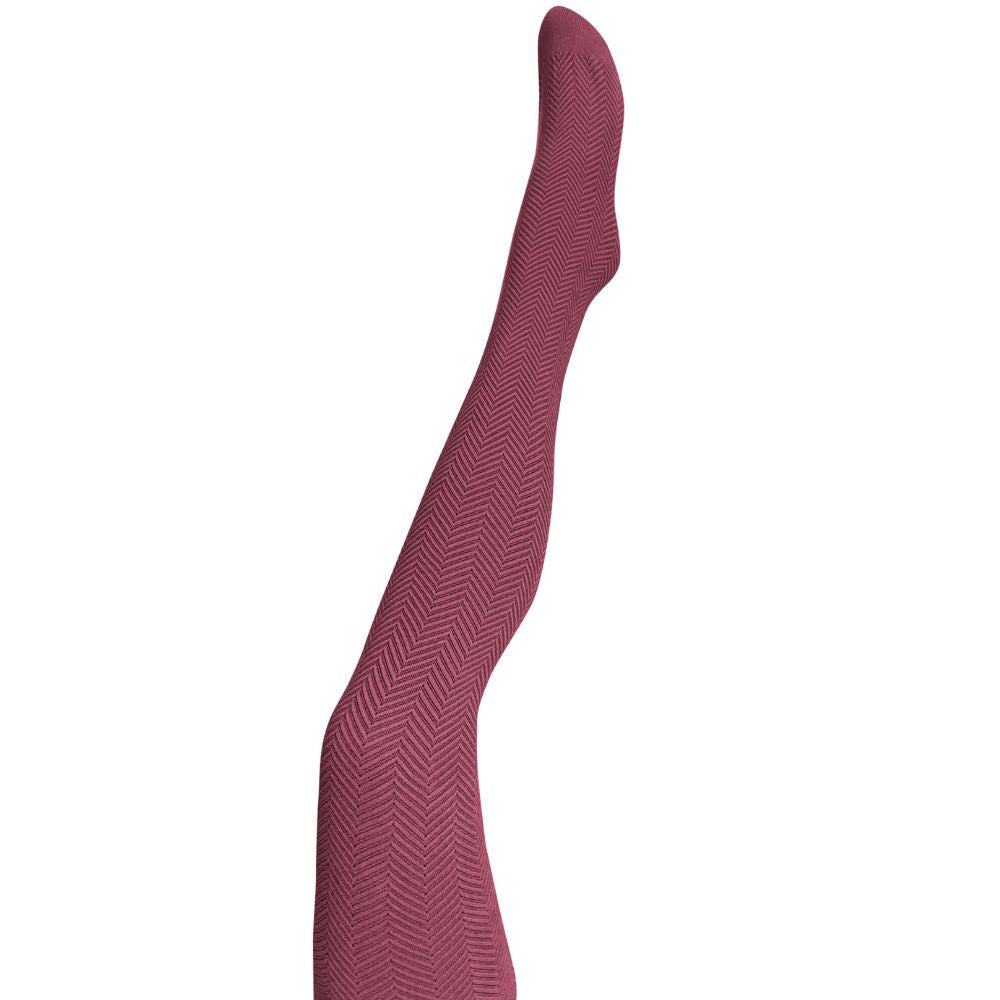 Tightology Organic Cotton Tights Weave Bordeaux