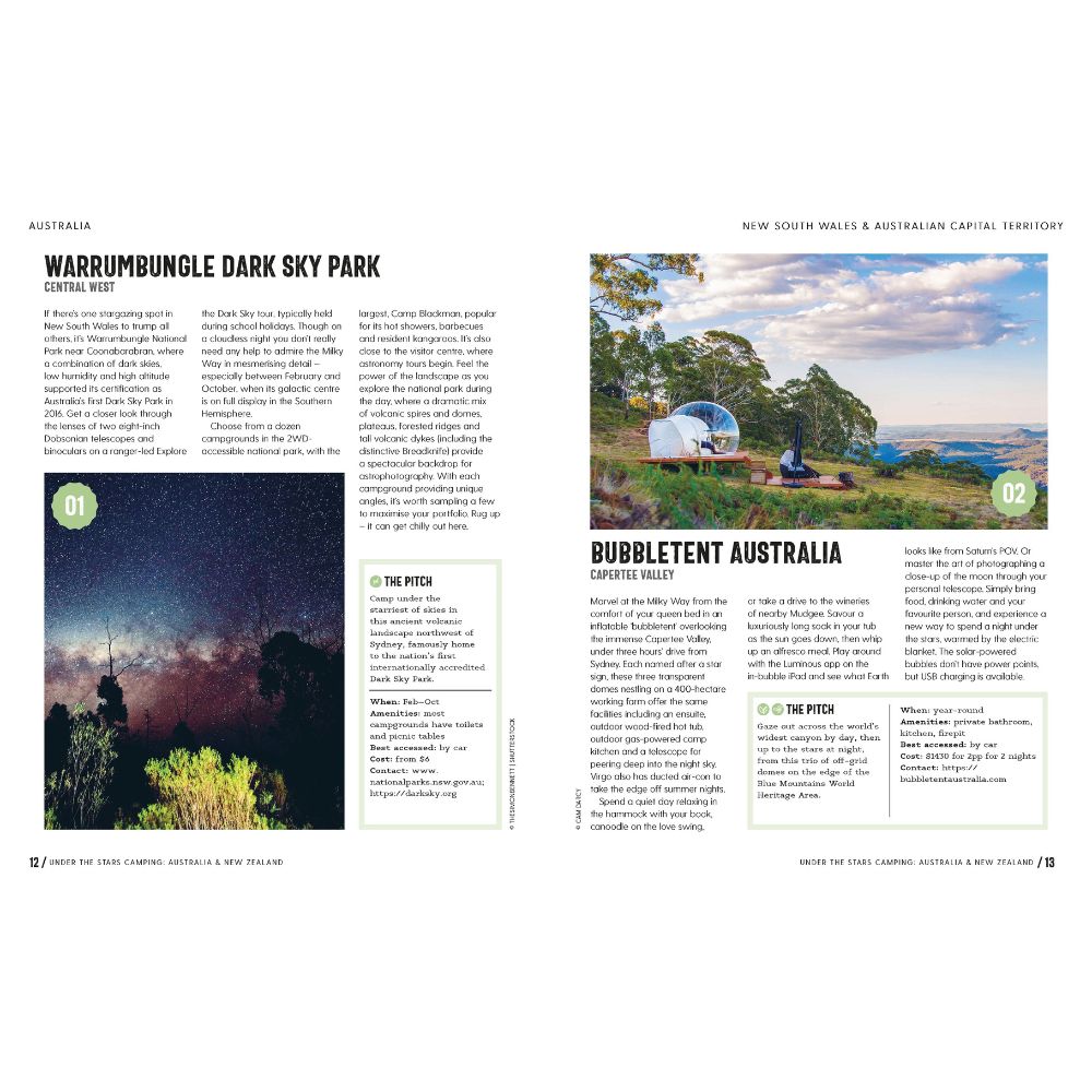 Lonely Planet Under The Stars Camping - Australia & New Zealand