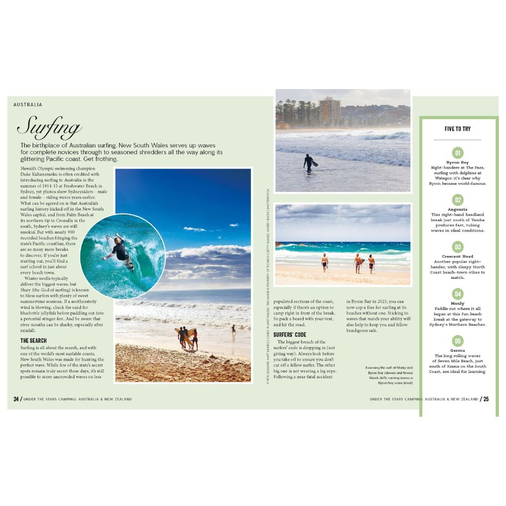 Lonely Planet Under The Stars Camping - Australia & New Zealand