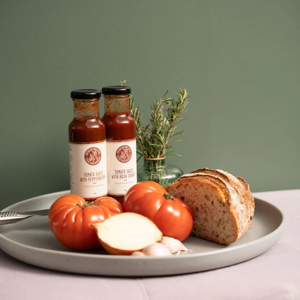 Australian Bush Spices - 3 Pack Tomato Sauces and Kakadu Plum Relish 50g