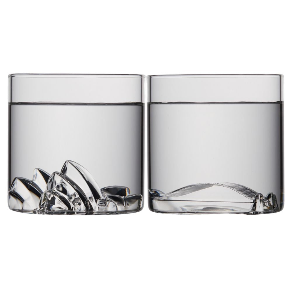 Uprising Glassware Old Fashioned Glass + Coaster Twin Set - Sydney Icons