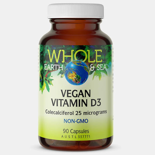 Whole Earth & Sea Vegan Vitamin D3 (90 capsules)